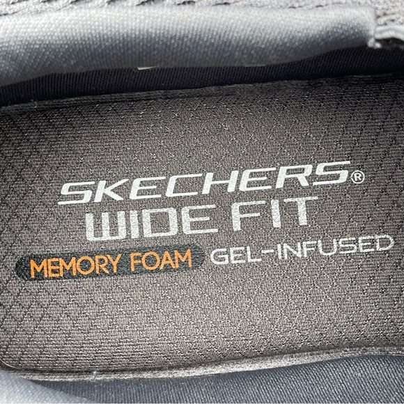 Skechers Equalizer Double Play Shoes Mens 7.5 Wide Gray Slip On Loafer 51509W - Picture 13 of 16